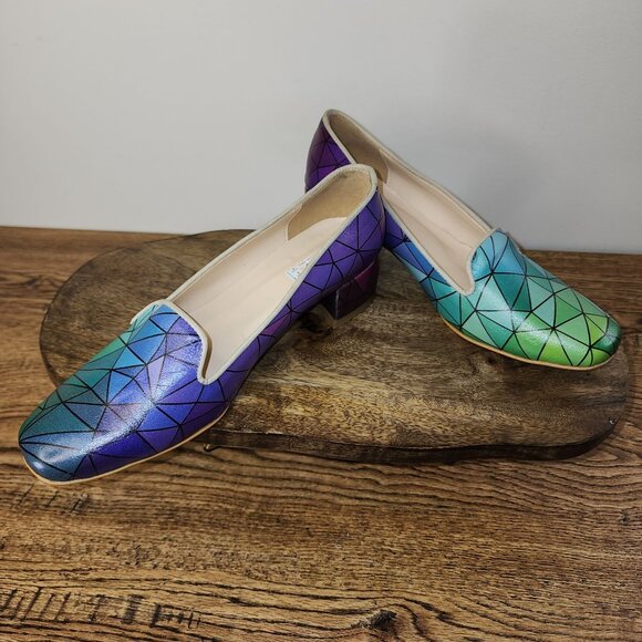 Colorful Geometric Stain Glass Patterned Flats By Goby Oul Free - Picture 9 of 11
